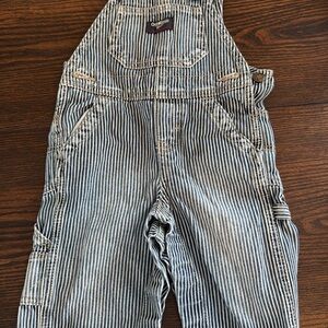 OshKosh B'gosh Blue and White Striped Overalls